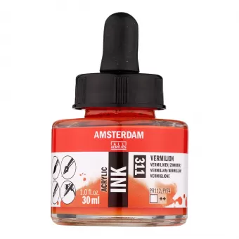 Amsterdam Acrylinkt fles 30 ml Vermiljoen 311 (17203110)