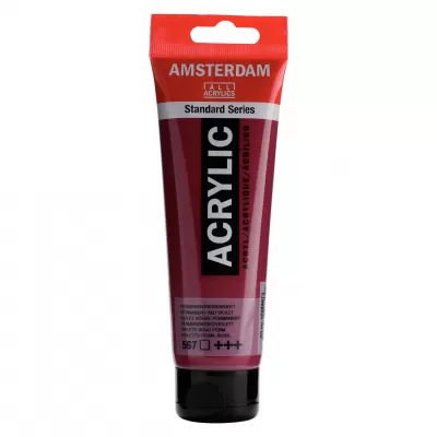 Amsterdam Standard Series acrylverf  Tube 120 ml Permanentroodviolet 567 (17095672)