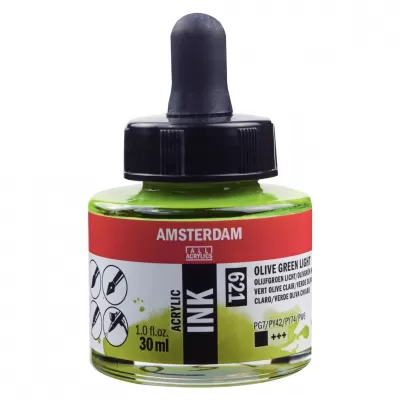 Amsterdam Acrylinkt fles 30 ml Olijfgroen Licht 621 (17206210)