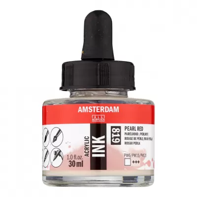 Amsterdam Acrylinkt fles 30 ml Parelrood 819 (17208190)