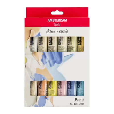 Amsterdam Standard Series acrylverf pastel set | 12 × 20 ml (17820601)