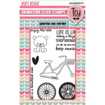 Uchi's Design Animation Clear Stamps and Dies Enjoy the Ride (AS11C)