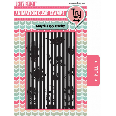 Uchi's Design Animation Clear Stamp Growing Garden (AS5)