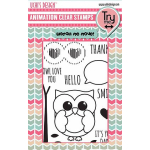 Uchi's Design Animation Clear Stamp & Dies Owly Eyes (AS8C)