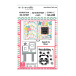 Uchi's Design Animation Die Cut Animation with Panda Stamp (DC116)