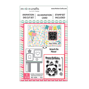Uchi's Design Animation Die Cut Animation with Panda Stamp (DC116)