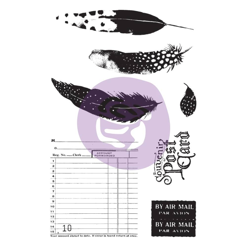 Prima Marketing Midnight Garden Cling Stamp & Stencil (636074)