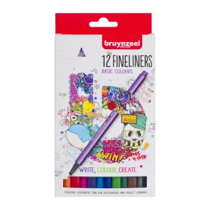 Bruynzeel Fineliner set 12 kleuren (60241112)