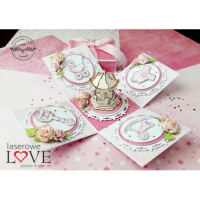 Chipboard - caroussel met pony's (Chipboard - caroussel met pony's)