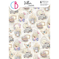 Ciao Bella Flower Shop A4 Vellum Paper Patterns (6pcs) (CBV016)