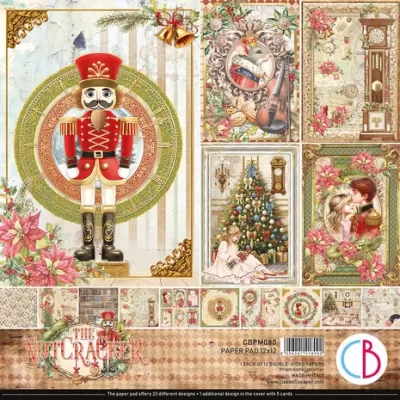 Ciao Bella The Nutcracker 12x12 Inch Paper Pad (12pcs) (CBPM080)