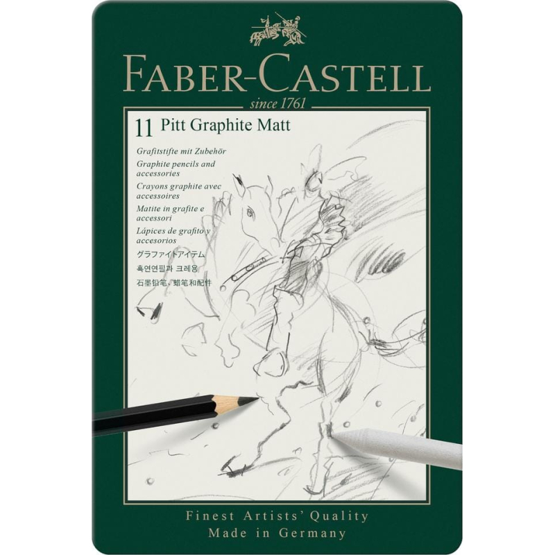Faber-Castell Grafietpotlood Pitt Mat Etui set 11 stuks (FC-115220)