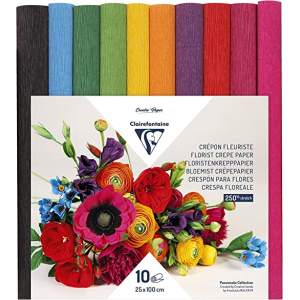 Clairefontaine 995001C Florist Crepe Paper (Bright Colours) (995001C)
