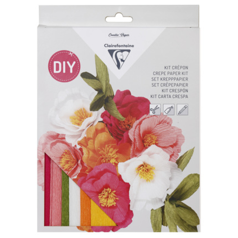 Clairefontaine Kit Crêpepapier voor het maken van een Bloemenboeket (97705C)