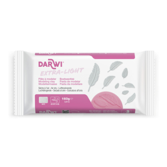 DARWI 160g blok witte boetseerklei EXTRA LIGHT (DA0840160000C)