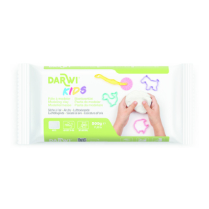 DARWI 500g blok witte boetseerklei KIDS (DA0850500000C)