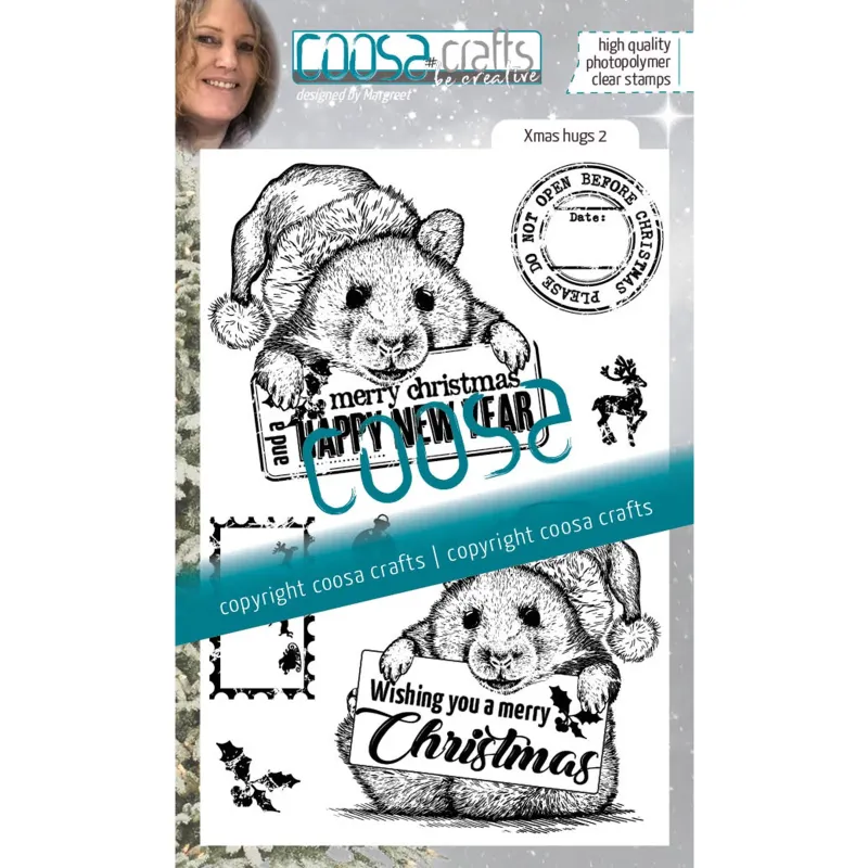 COOSA Crafts • Clear Stempel A6 Xmas hugs 2 (COS-126)