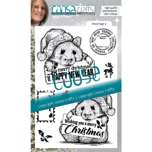 COOSA Crafts • Clear Stempel A6 Xmas hugs 2 (COS-126)