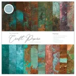 Craft Consortium Essential Craft Papers 12x12 Inch Paper Pad Patina (CCEPAD017)