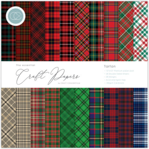 Craft Consortium Essential Craft Papers 12x12 Inch Paper Tartan (CCEPAD023)