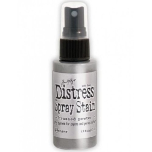 Tim Holtz Ranger Distress Spray Stain Brushed Pewter (TSS42198)