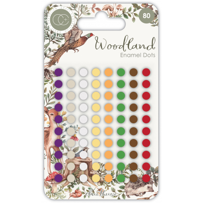 Craft Consortium Woodland Adhesive Enamel Dots (CCADOT010)