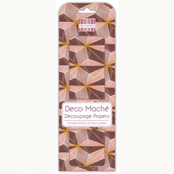 First Edition FSC Deco Mache - 3D Pinks (FEDEC202)