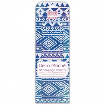 First Edition FSC Deco Mache Blue Aztec (FEDEC267)