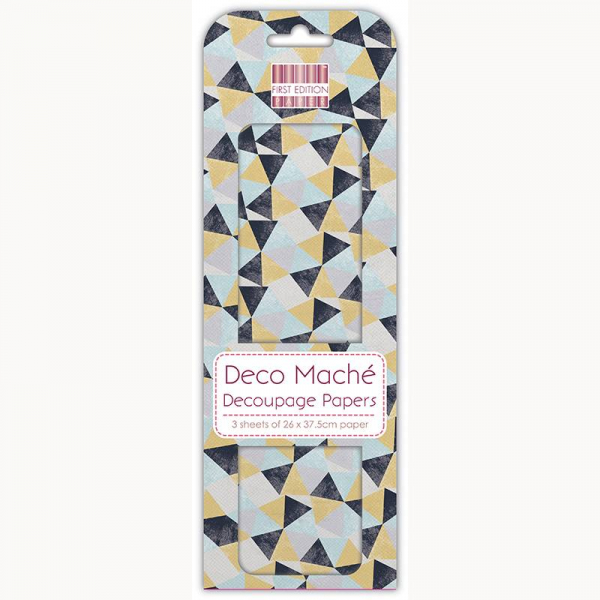 First Edition FSC Deco Mache - Triangle Repeat (FEDEC198)