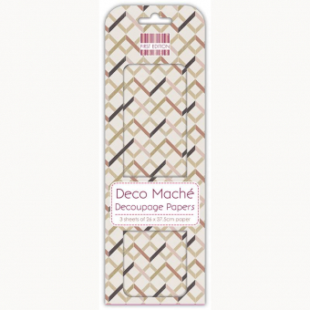 First Edition FSC Deco Mache - Zig Zag Geometric (FEDEC199)