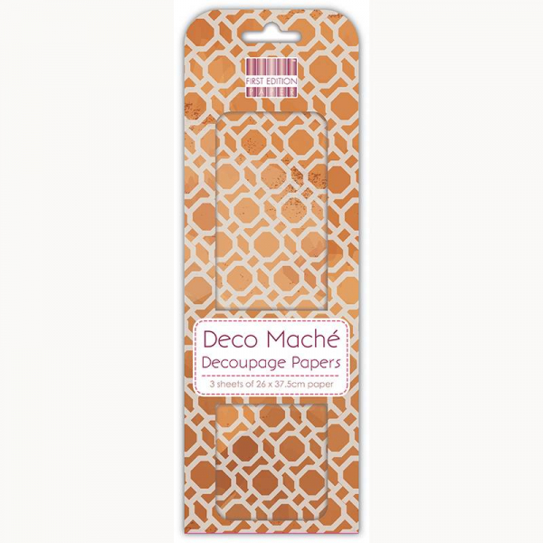 First Edition FSC Deco Mache - Copper Repeat (FEDEC200)