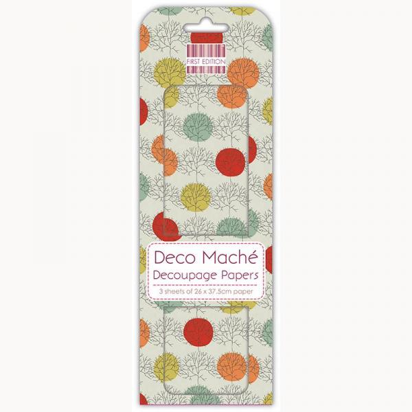 First Edition FSC Deco Mache - Tree Polka (FEDEC201)