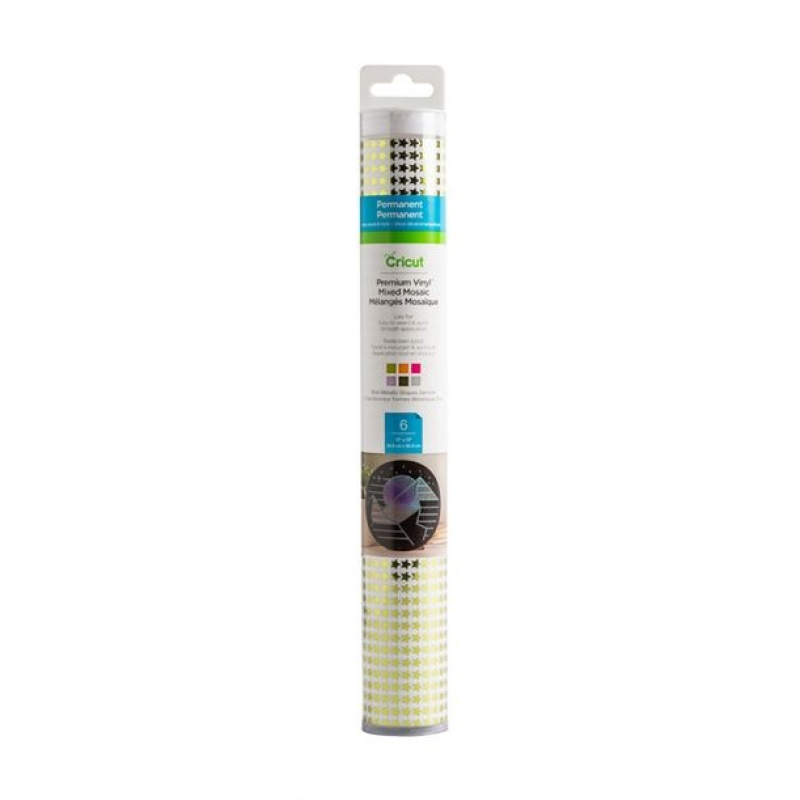 Cricut Premium Vinyl Mixed Mosaic Bold Metallic Shapes Sampler (2007043)