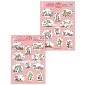 Leane Creatief The World of Mice: Thinking of You A4 Descoration Sheets (50.7941) per vel