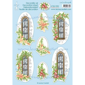 Leane Creatief Window Scene Decoration A4 sheets (50.7392) per vel