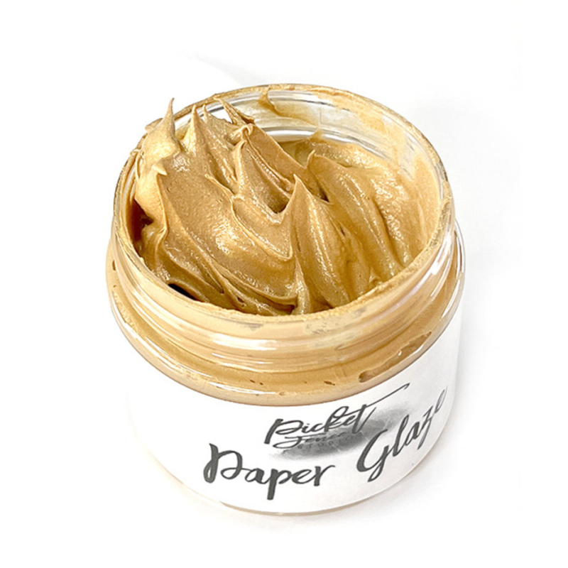 Picket Fence Studios Paper Glaze Velvet Gilded Candlesticks 1.9 oz PV-108 (PV-108)