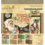 Graphic 45 Christmas Time 8x8 Inch Paper Pad (4502118)