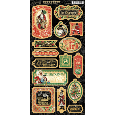 Graphic 45 Christmas Time Chipboard (4502121)