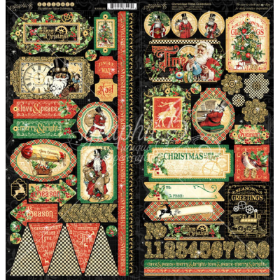 Graphic 45 Christmas Time Stickers (4502122)