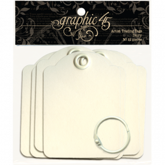 Graphic 45 Artist Trading Tags Ivory (4500846)