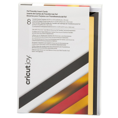 Cricut Joy Foil Transfer Insert Cards, Royal Flush Sampler A2 (8pcs) (2009203)