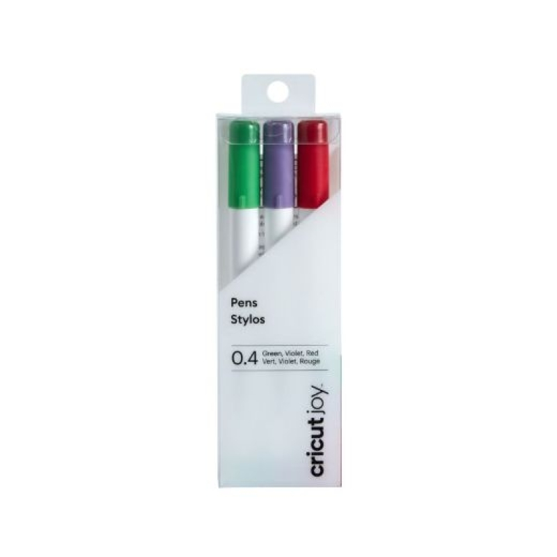 Cricut Joy Fine Point Pen Set 3-pack 0.4 (Red, Green, Violet) (2007077)
