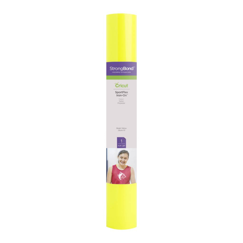 Cricut SportFlex Iron-On Bright Yellow 12x24 Inch (2004430)