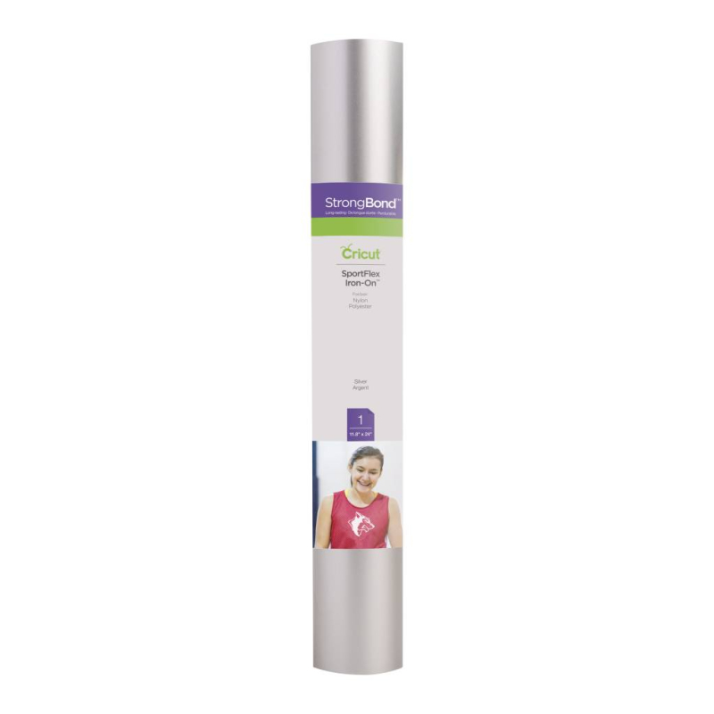 Cricut SportFlex Iron-On Silver 12x24 Inch (2007659)
