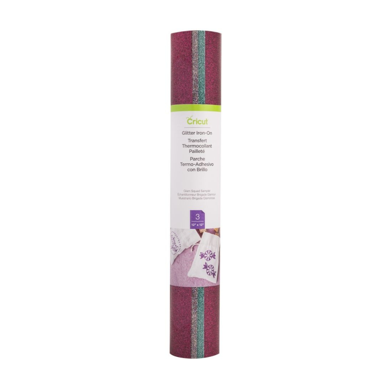 Cricut Glitter Iron-On Glam Squad Sampler 12x12 Inch (2004501)