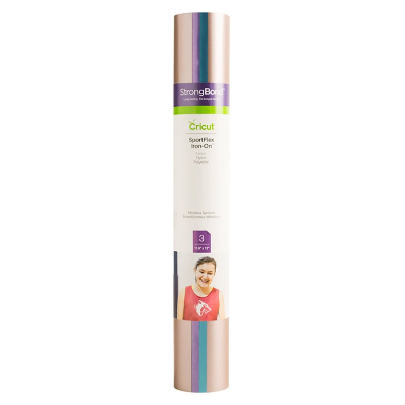 Cricut Sportflex Iron-On Metallics Sampler 12x12 Inch (2007667)