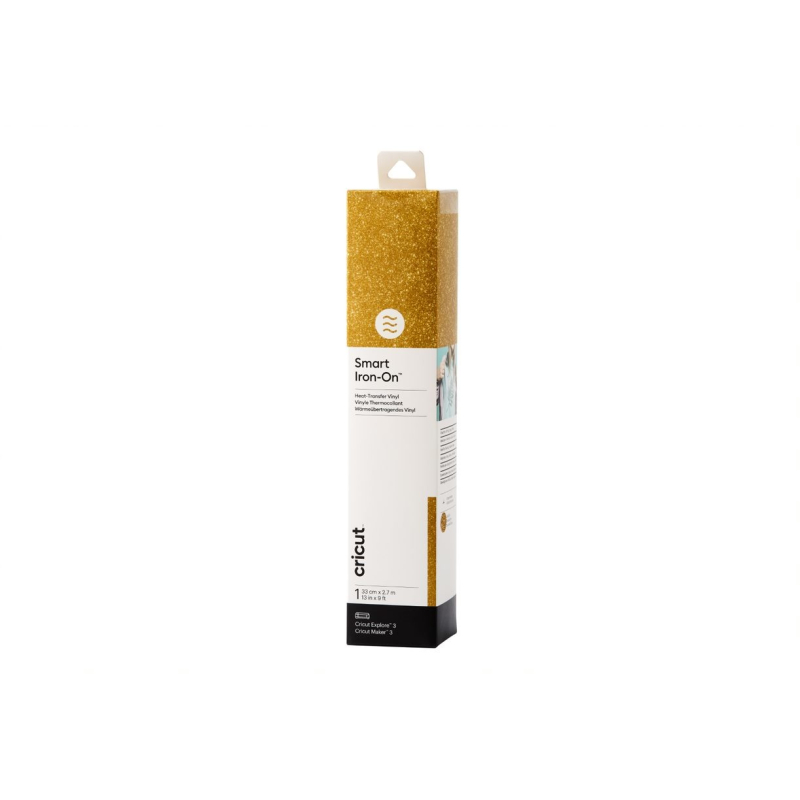 Cricut Smart Iron-on 33x273cm 1 sheet (Glitter Gold) (2008674)