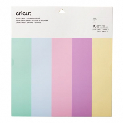 Cricut Smart Sticker Cardstock 33x33cm 10 sheets (Pastels) (2008320)