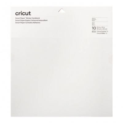 Cricut Smart Sticker Cardstock 33x33cm 10 sheets (White) (2008317)