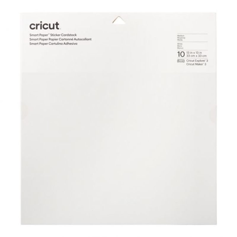 Cricut Smart Sticker Cardstock 33x33cm 10 sheets (White) (2008317)